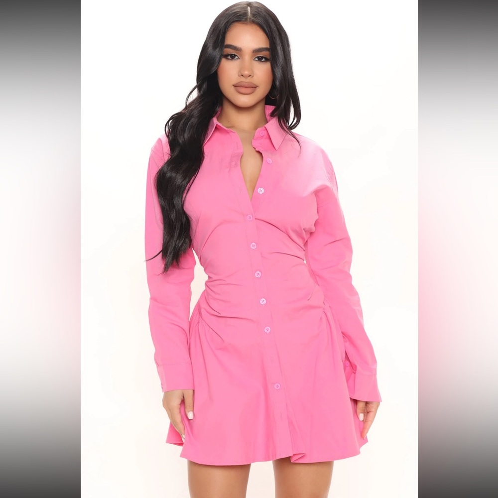 Fashion Nova Friday Feels Shirt Dress